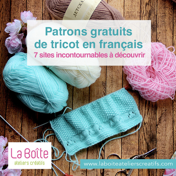 Patrons gratuits de tricot en français - La Boite ateliers creatifs